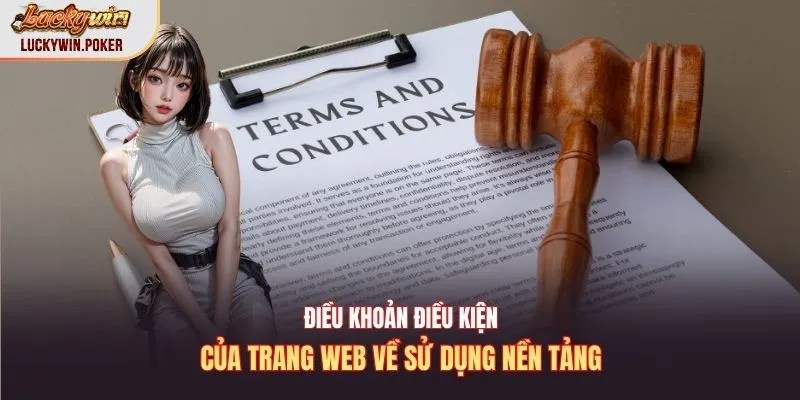 Điều khoản điều kiện của trang web về sử dụng nền tảng